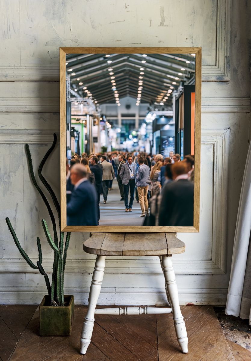 Trade Fair Crowd Photography Poster. room preview