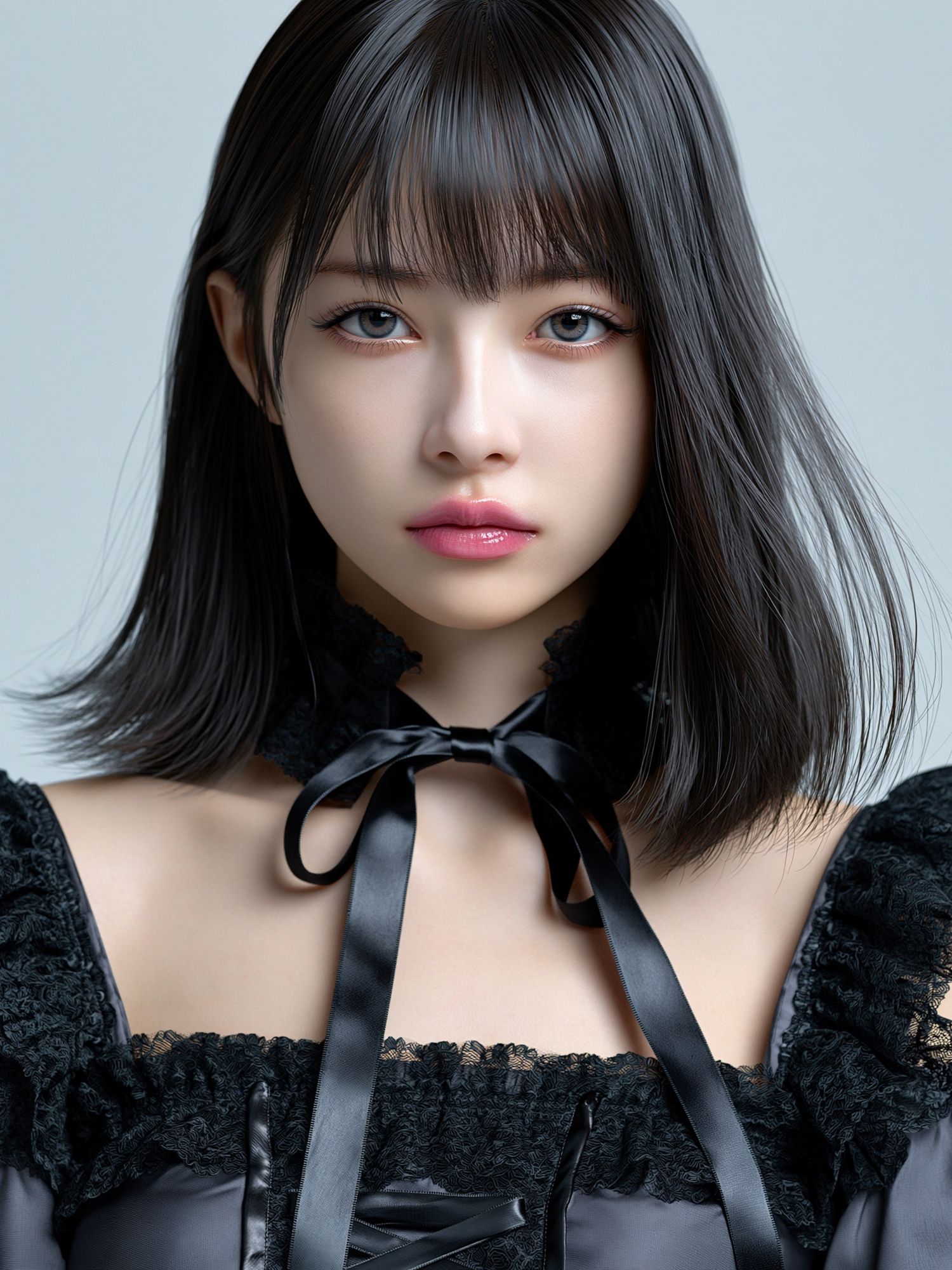 Gothic Doll Portrait Print. poster — photography art