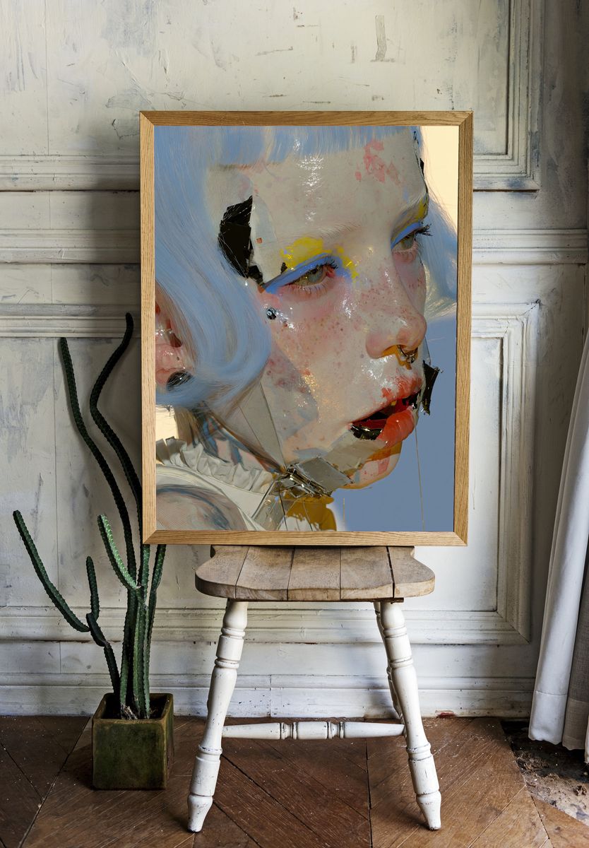 Avant-Garde Portrait Print. — room view 1