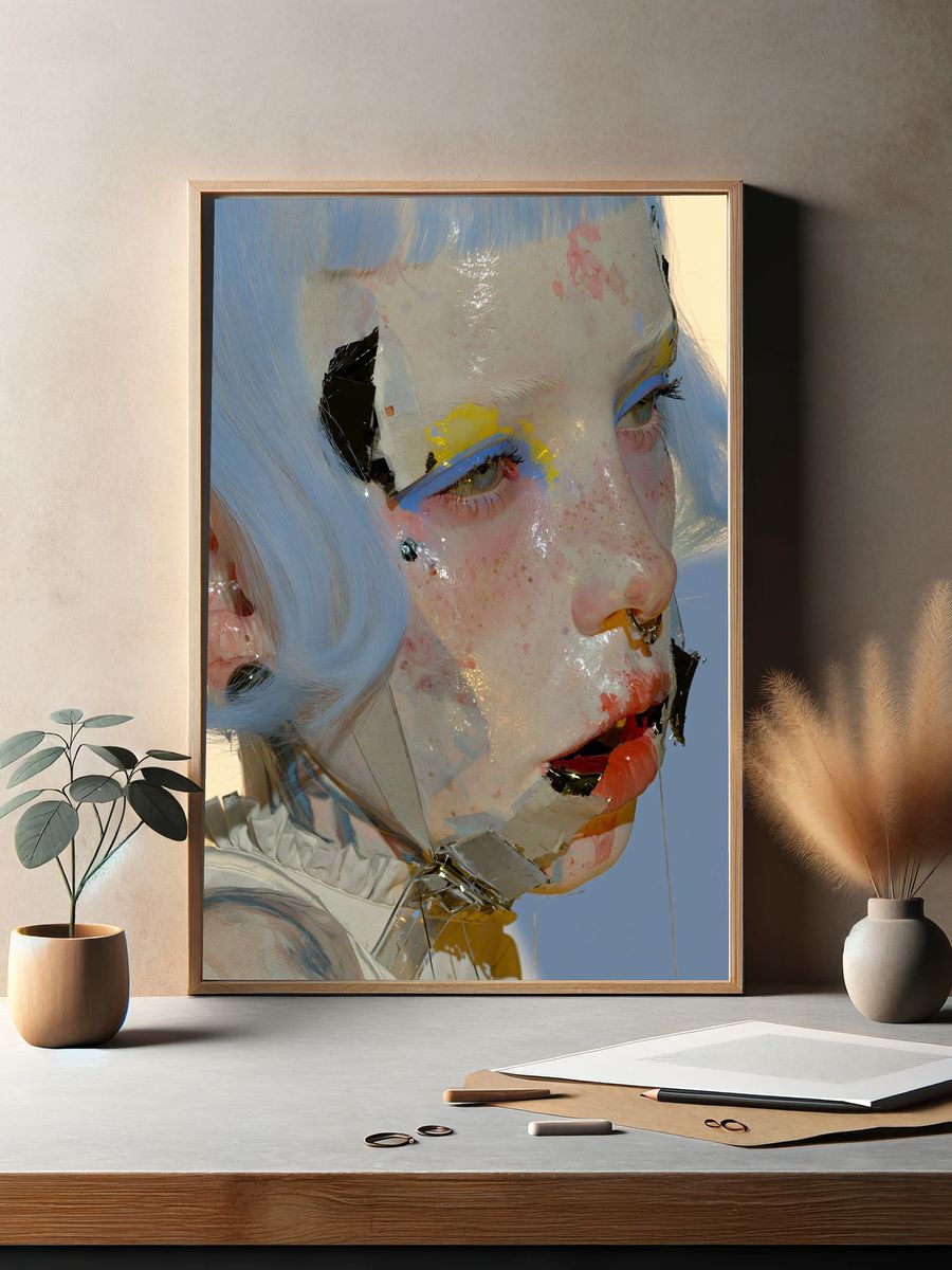 Avant-Garde Portrait Print. — room view 2