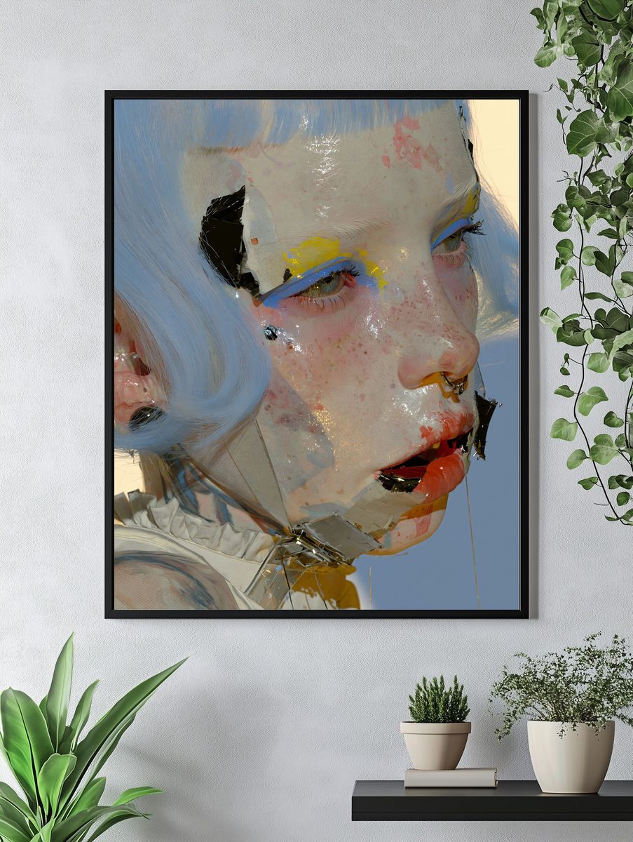Avant-Garde Portrait Print. — room view 4