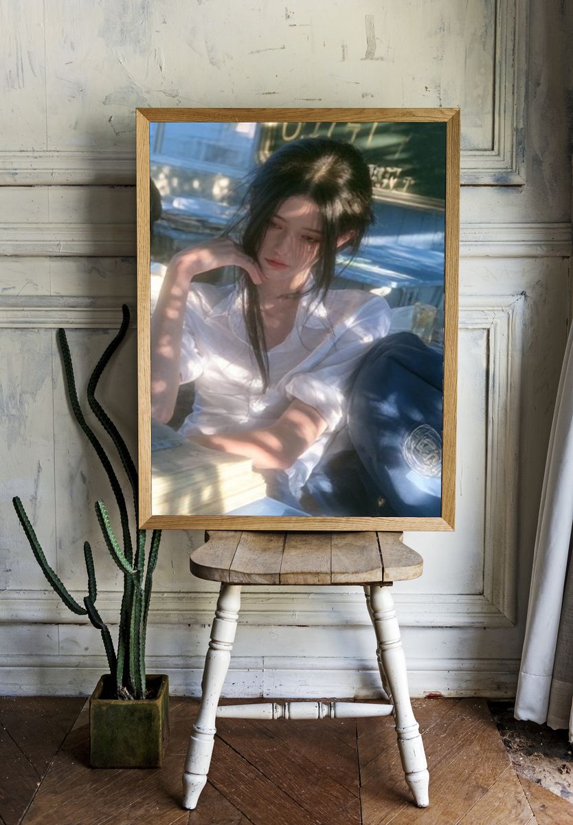 Dreamy Portrait Photography Poster. — room view 1