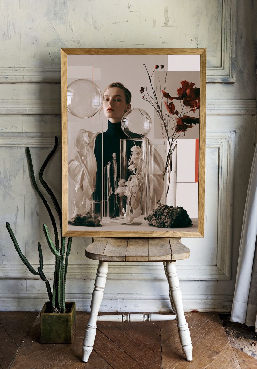 Surreal Fashion Still Life Poster. room preview