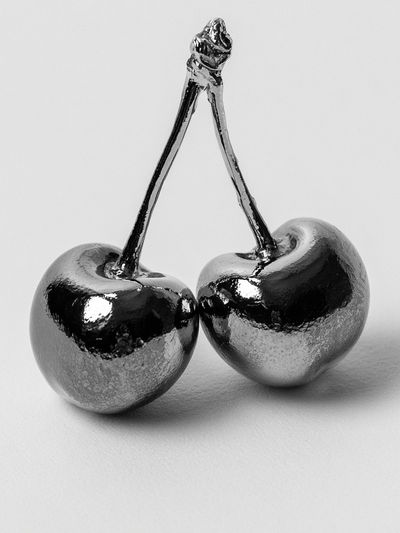 Chrome Cherries Photography Poster.