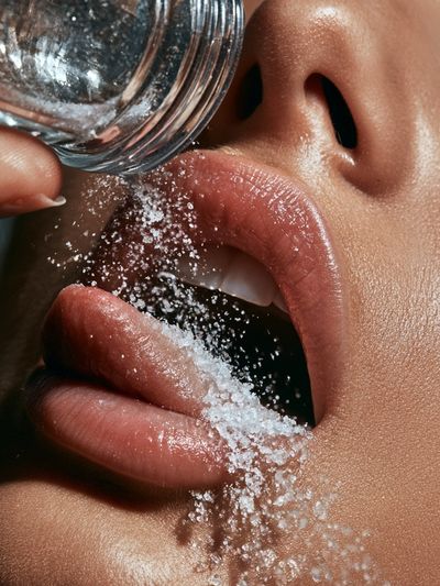 Salt Pour Portrait Photography Poster. poster