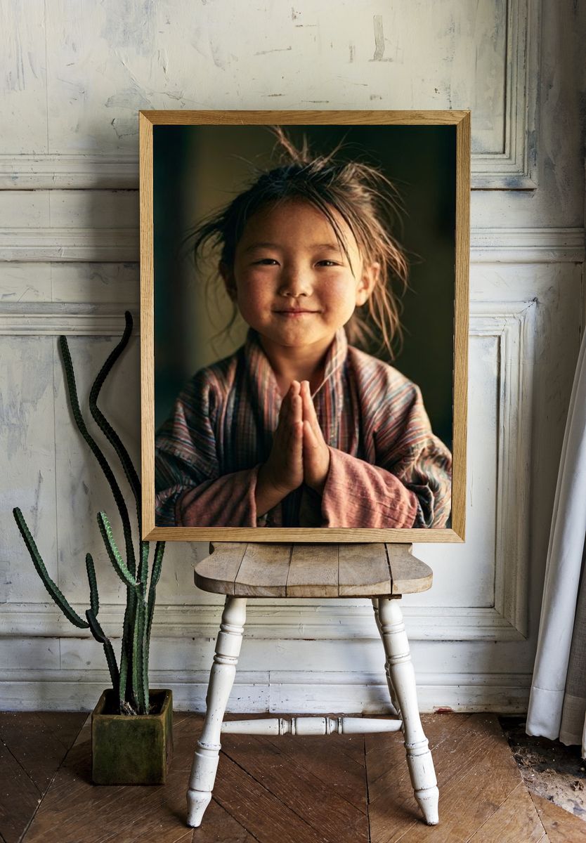 Elder Didgeridoo Portrait Print. — room view 1