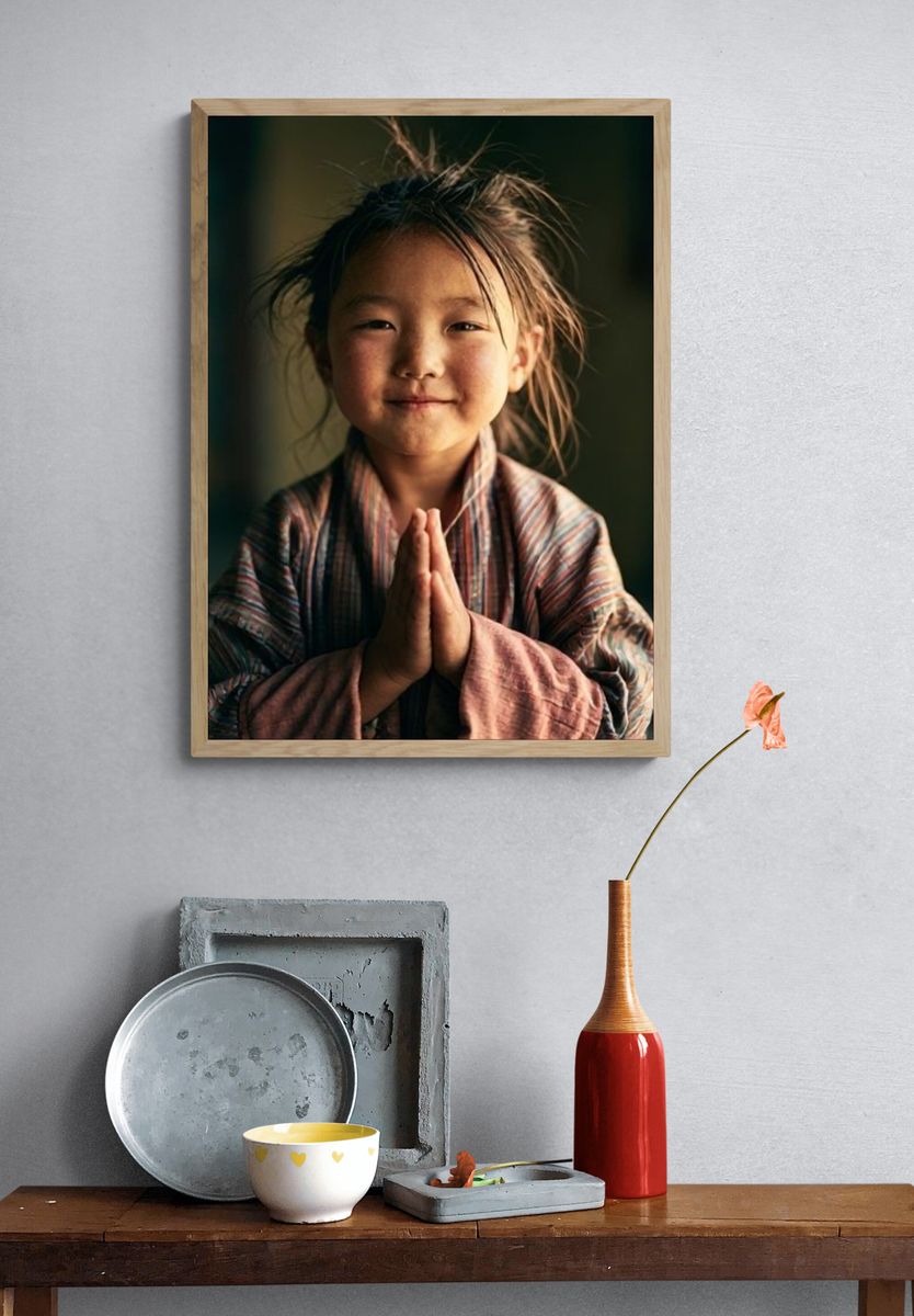 Elder Didgeridoo Portrait Print. — room view 3