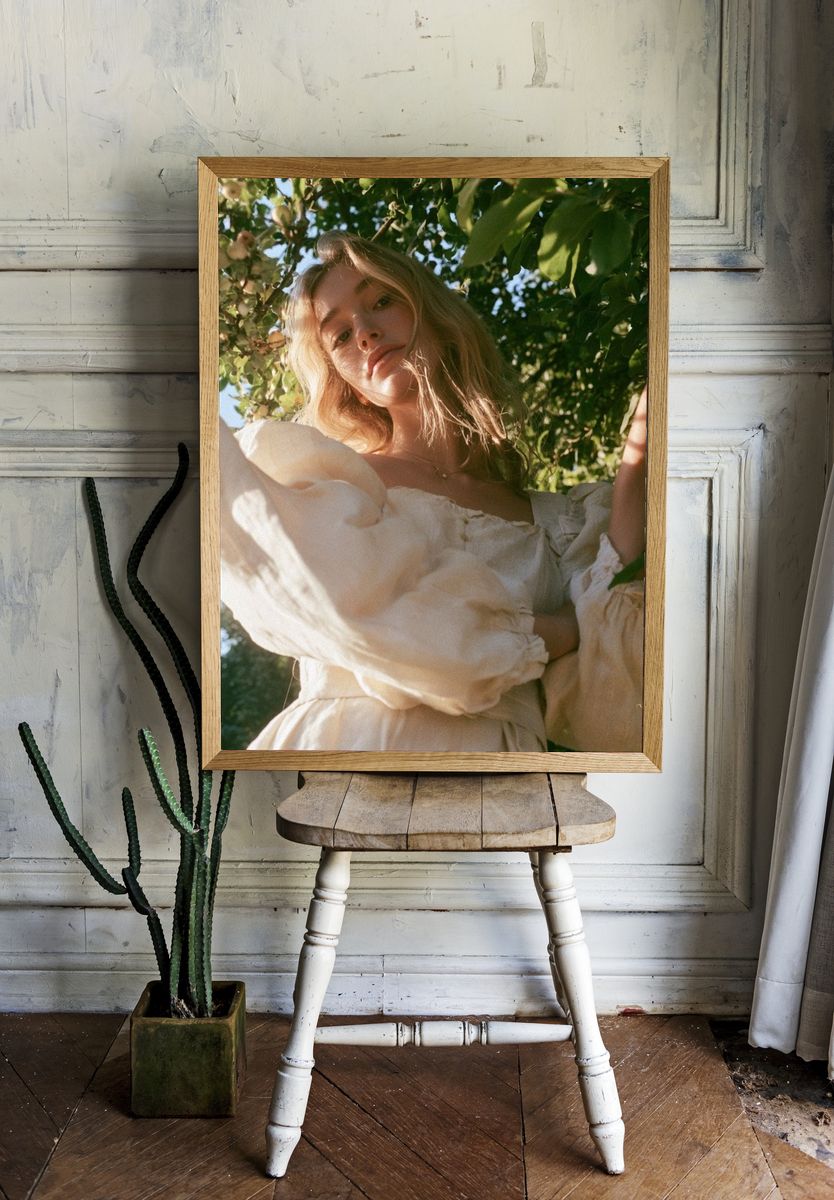 Sunlit Garden Portrait Photography Poster. room preview