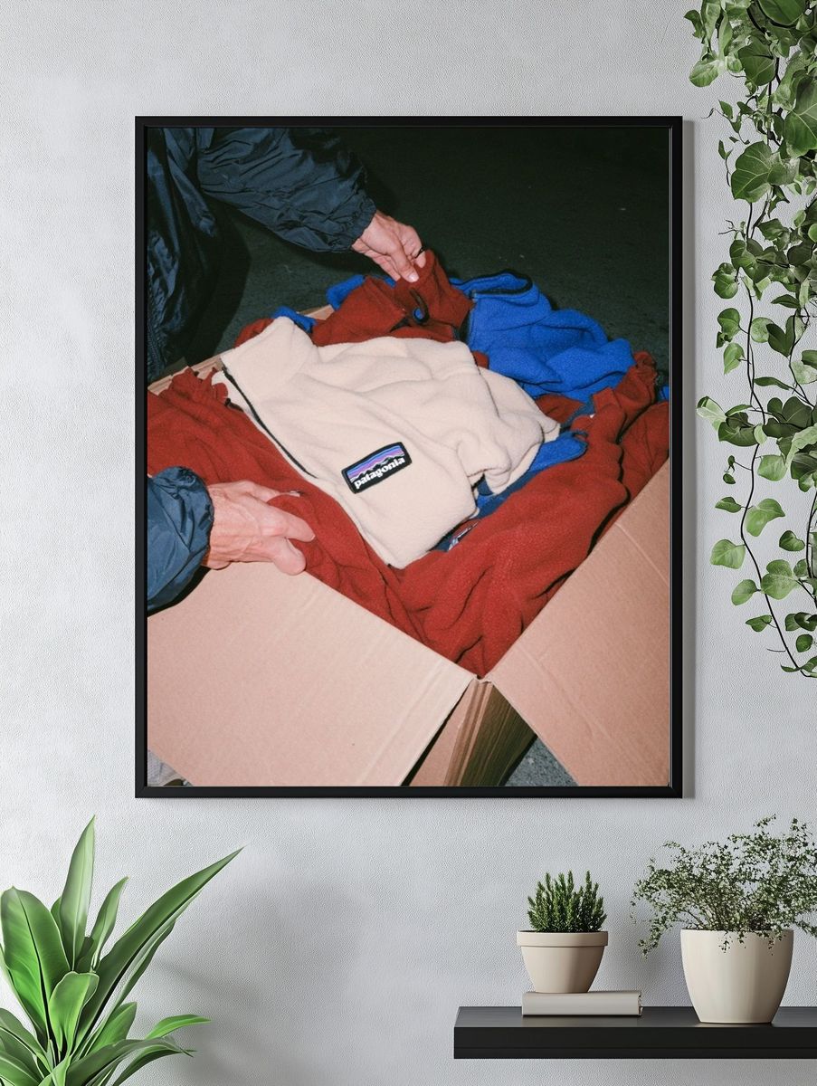 Patagonia Boxed Fleece Photography Poster. — room view 4