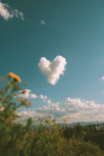 Heart Cloud Sky Photography Poster. poster print