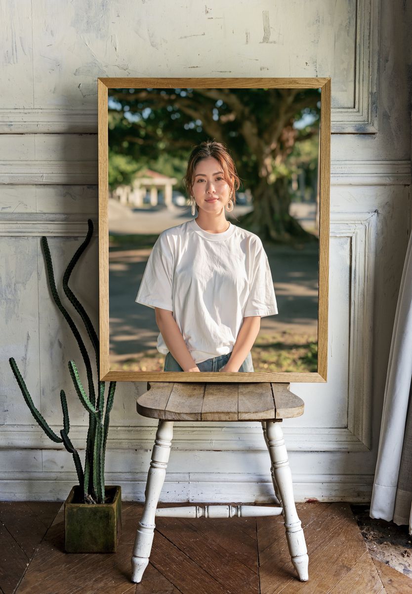 Woman Portrait Photography Poster. — room view 1