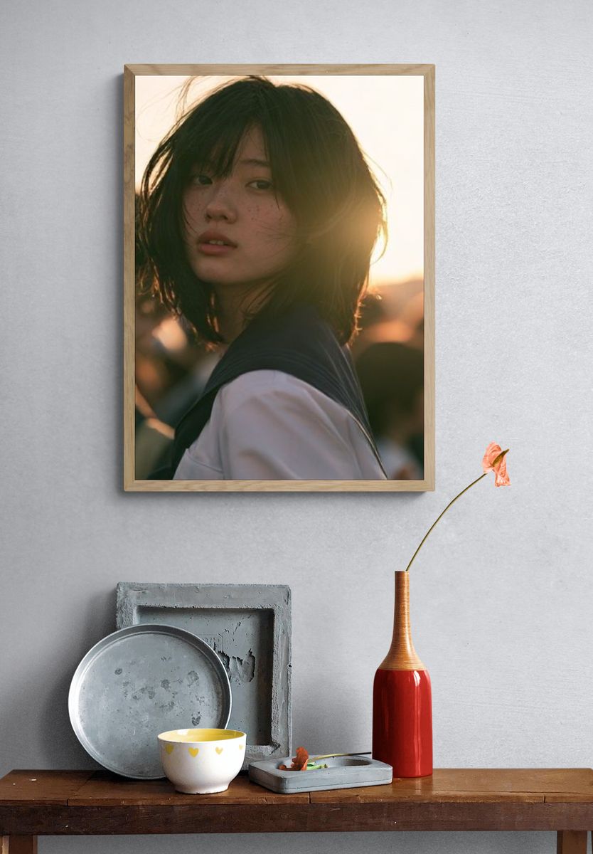Sunlit Portrait Photography Poster. — room view 3