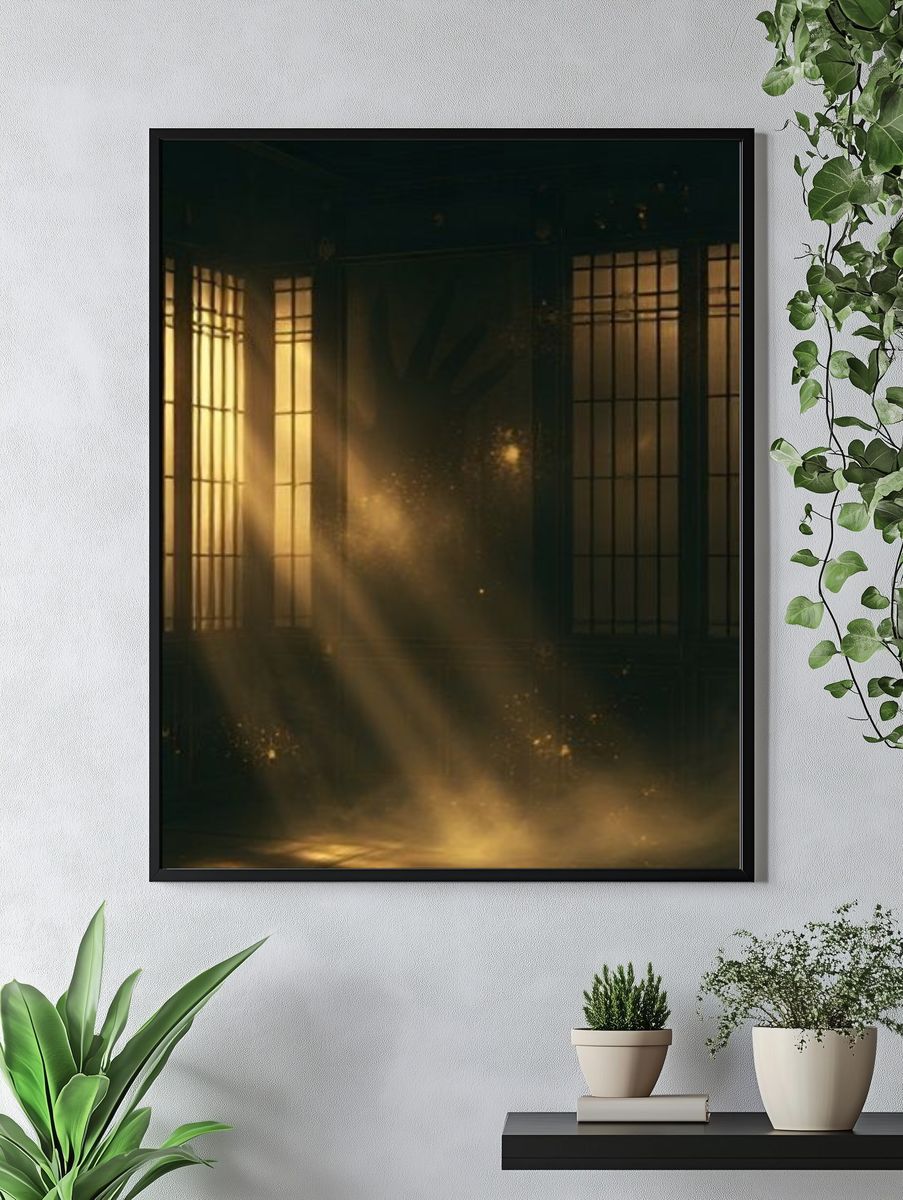 Golden Light Room Photography Poster. — room view 4