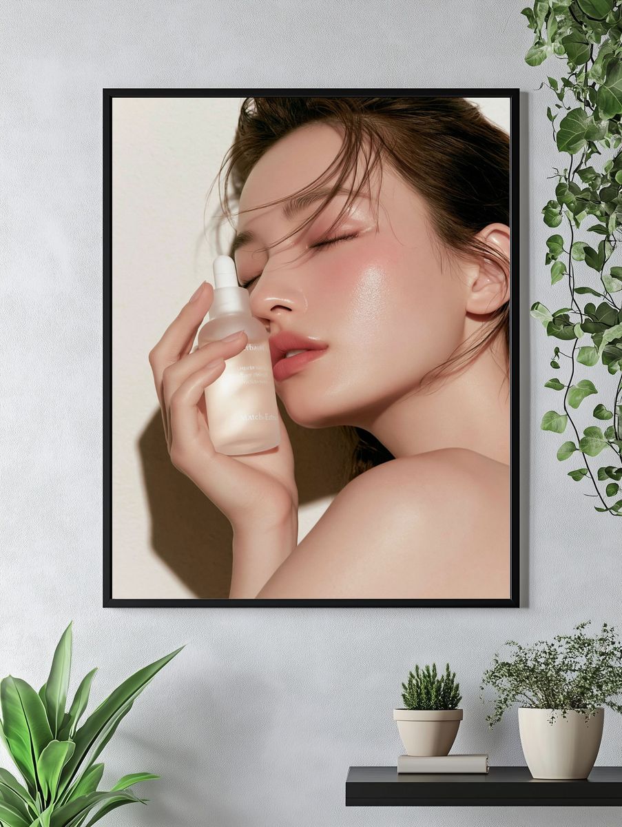 Luxury Skincare Portrait Poster. — room view 4