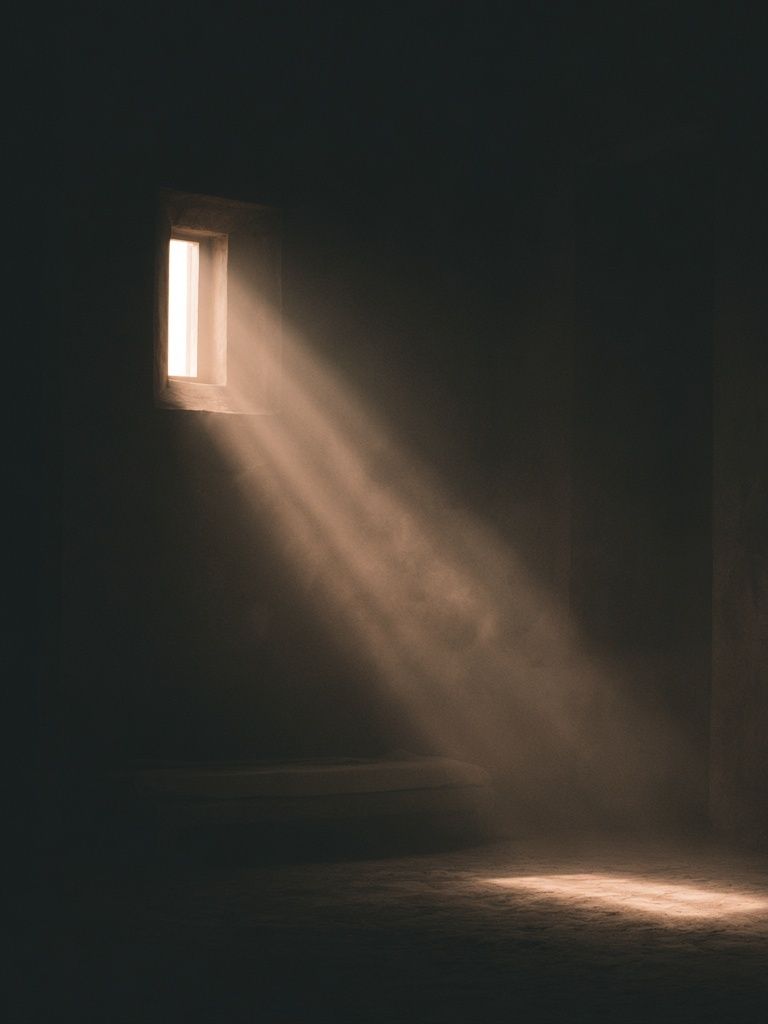 Light Beam Interior Photography Poster. poster detail