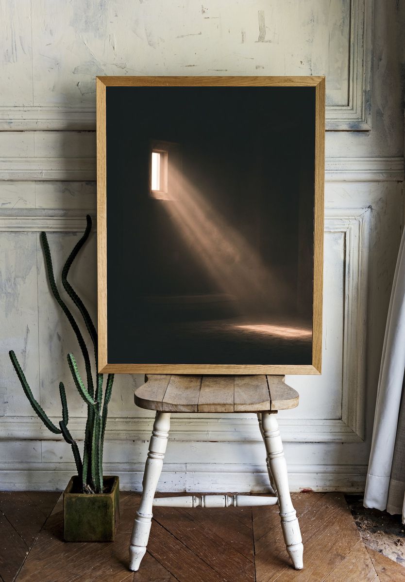 Light Beam Interior Photography Poster. room preview