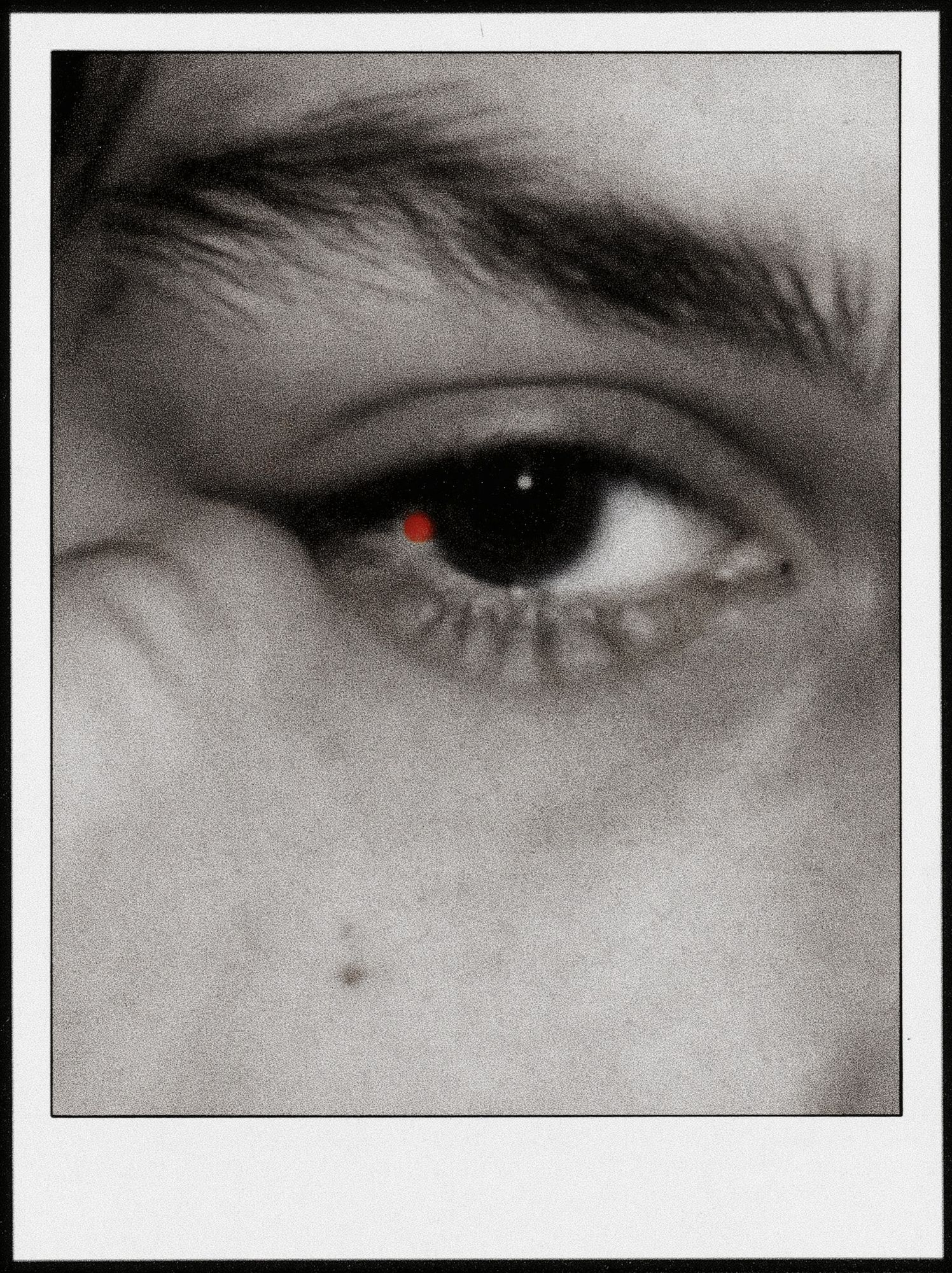 Red Eye Close-Up Photography Poster. poster — photography art