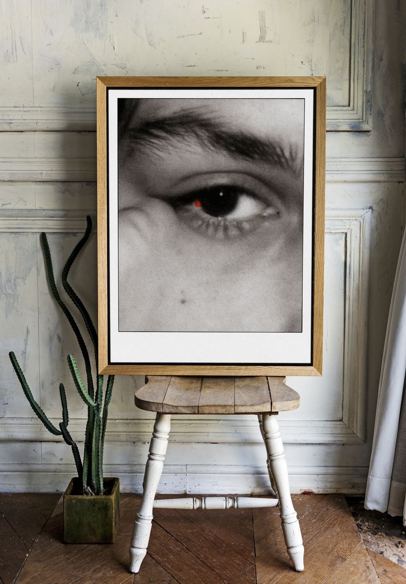 Red Eye Close-Up Photography Poster. — room view 1