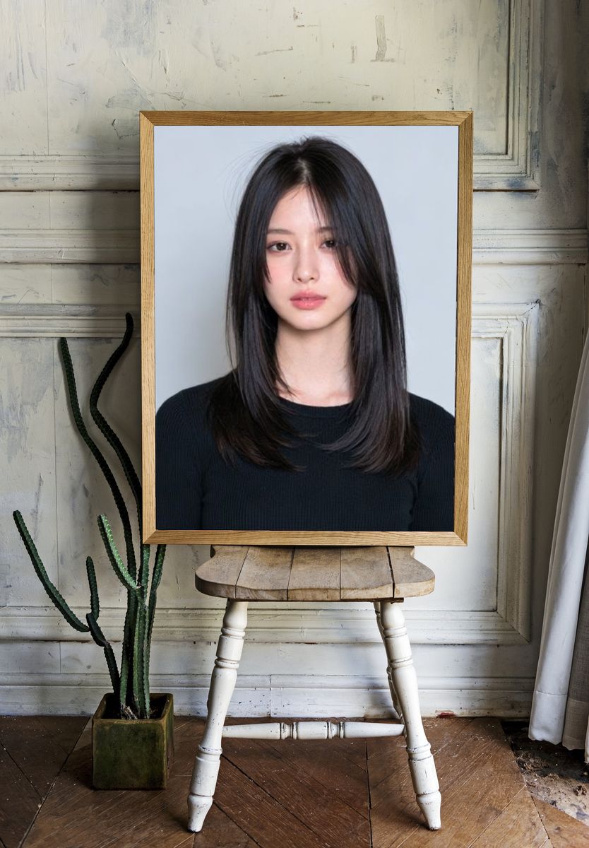 Minimalist Portrait Photography Poster. — room view 1