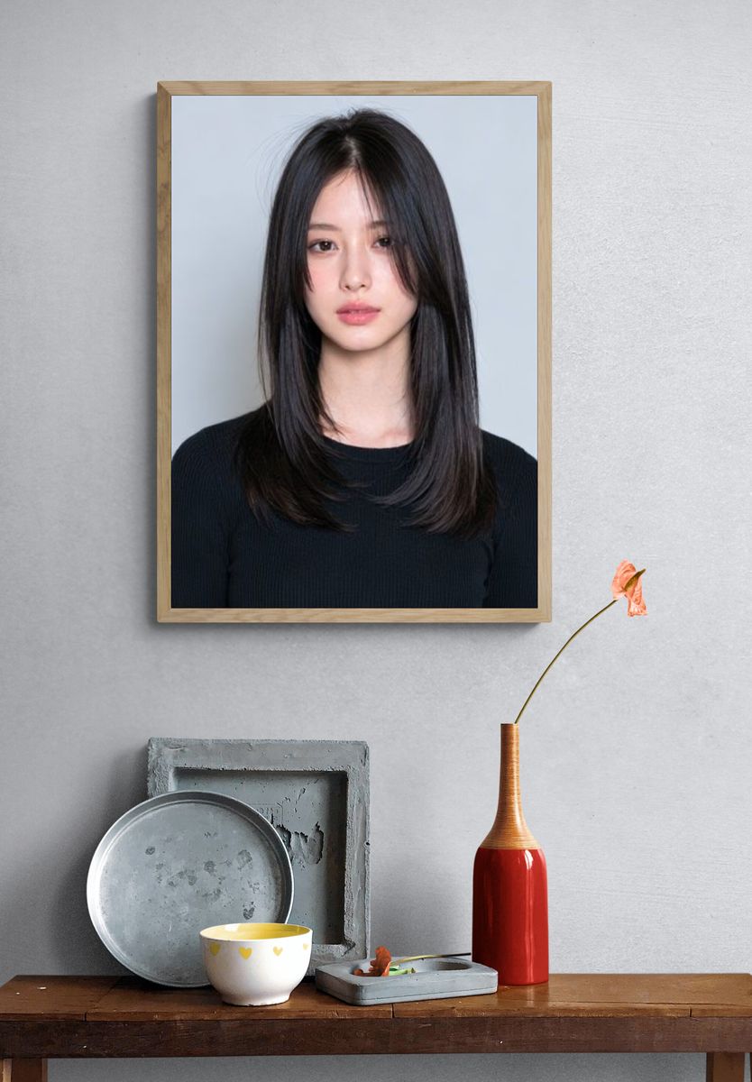Minimalist Portrait Photography Poster. — room view 3