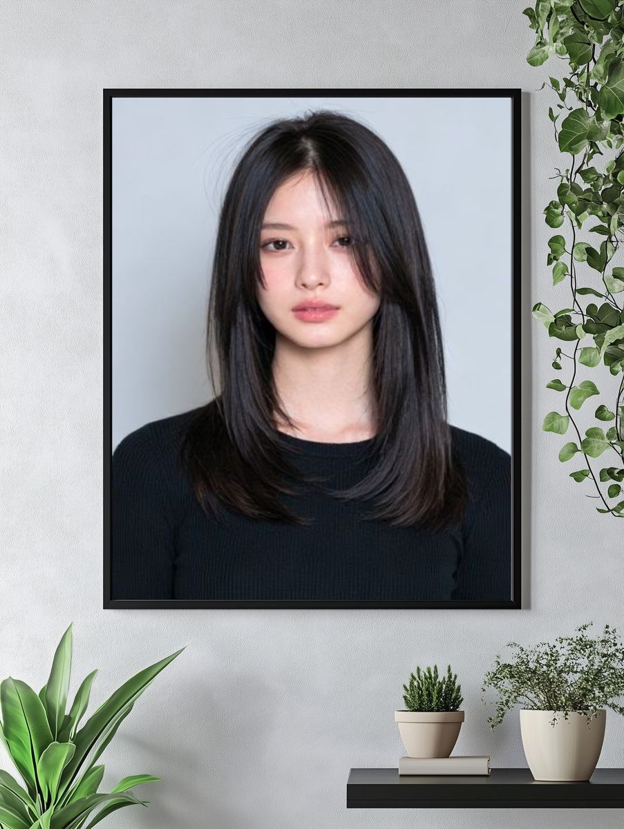Minimalist Portrait Photography Poster. — room view 4