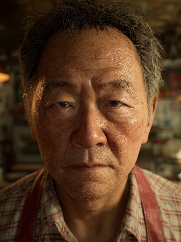 Intense Portrait Photography Poster. poster detail