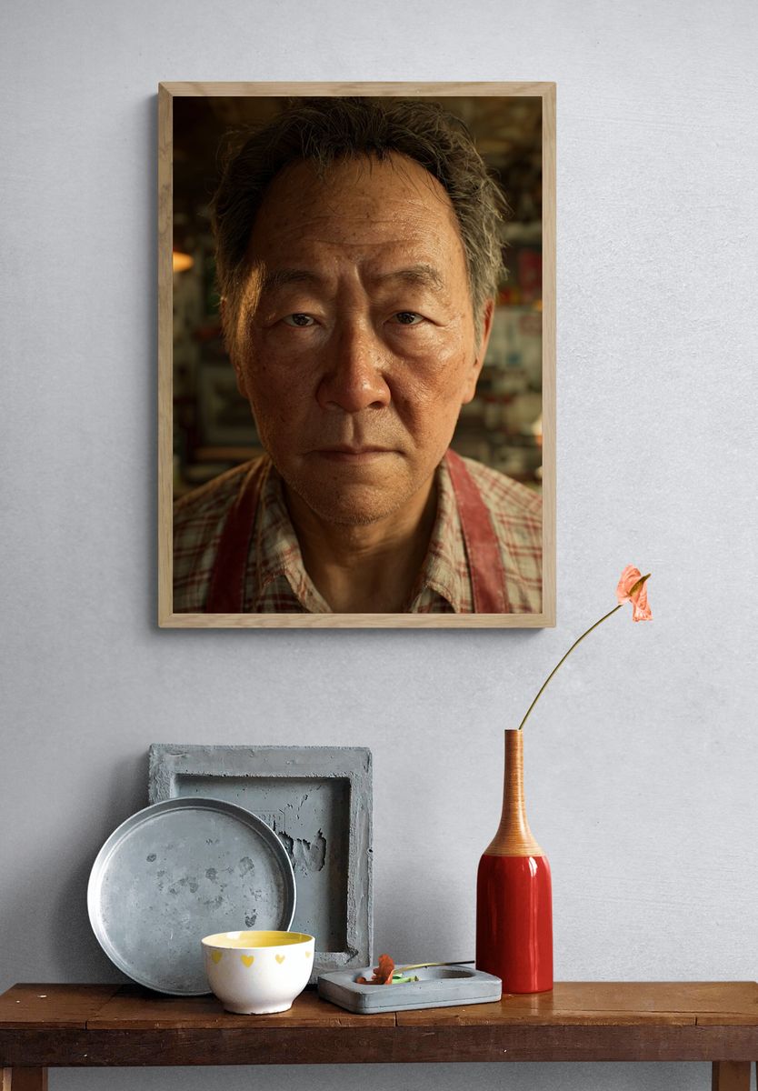 Intense Portrait Photography Poster. — room view 3