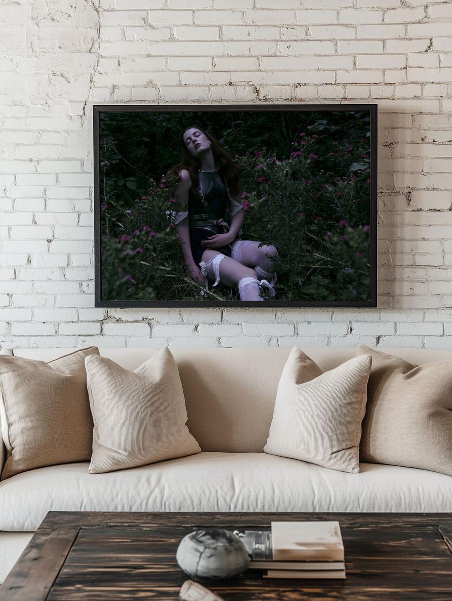 Dreamy Forest Portrait Poster. — room view 1