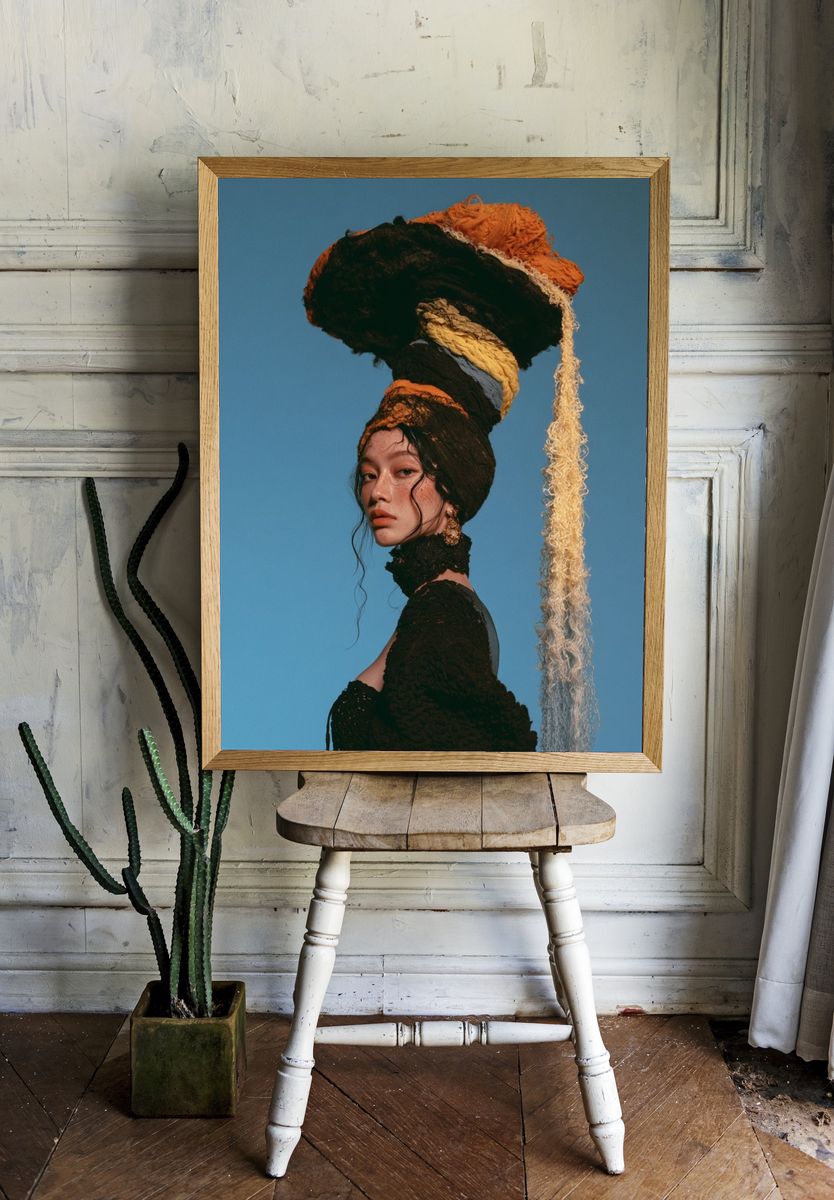 Avant-Garde Portrait Photography Poster. room preview