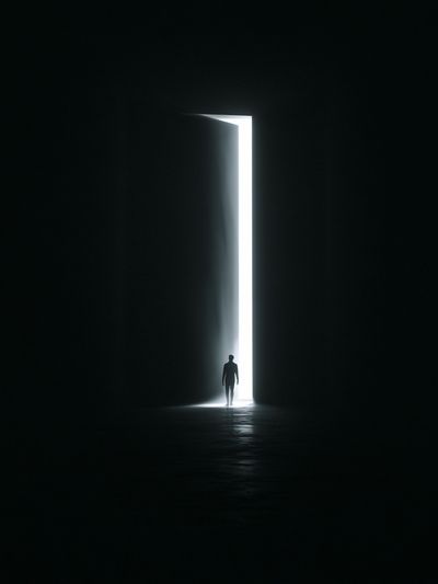 Doorway Silhouette Photography Poster. poster