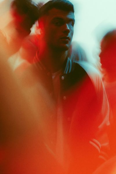 Dreamy Neon Portrait Print. poster
