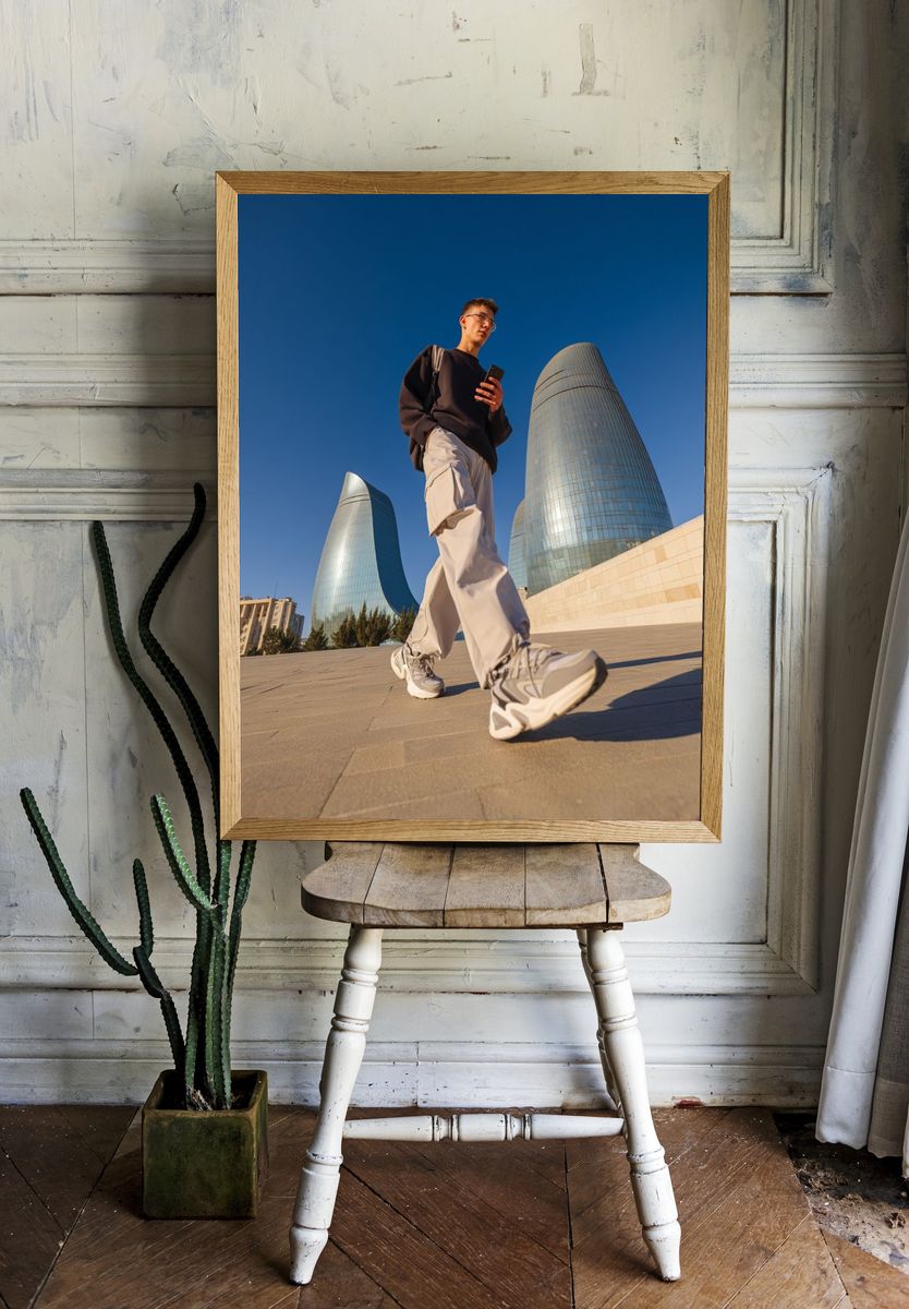 Urban Street Style Photography Poster. — room view 1
