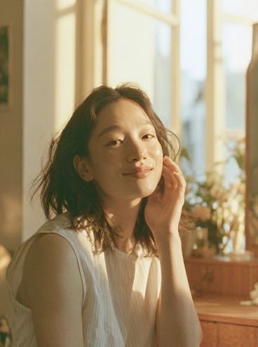 Sunlit Woman Portrait Photography Poster. poster — photography art
