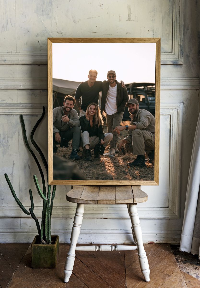 Safari Camp Friends Photography Poster. — room view 1