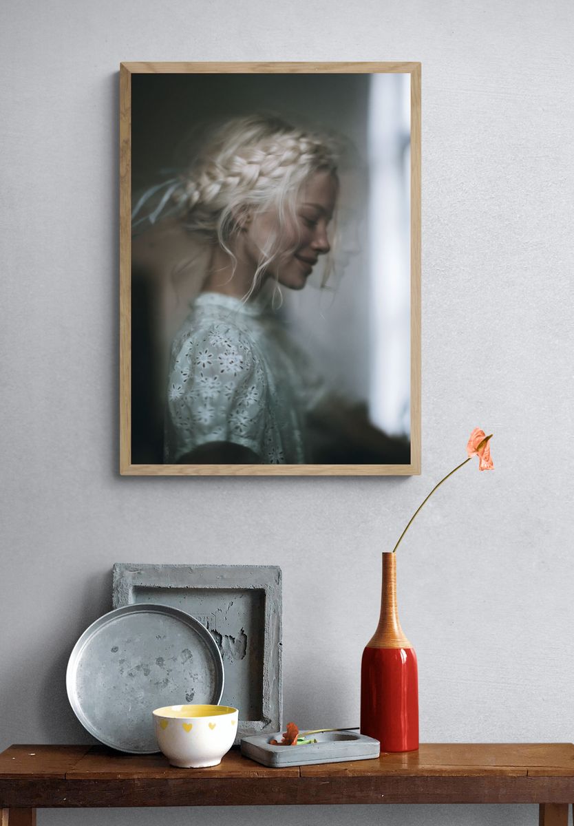Braided Portrait Photography Poster. — room view 3
