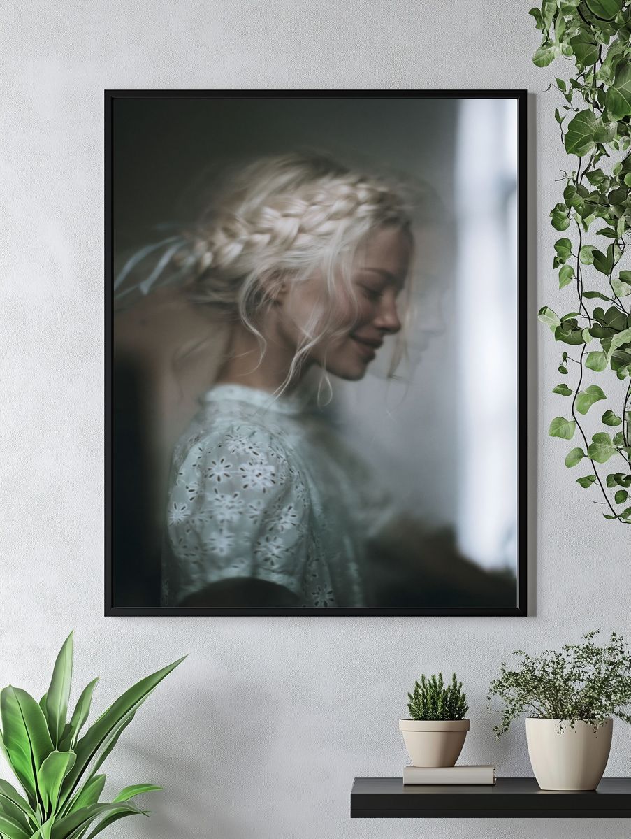 Braided Portrait Photography Poster. — room view 4