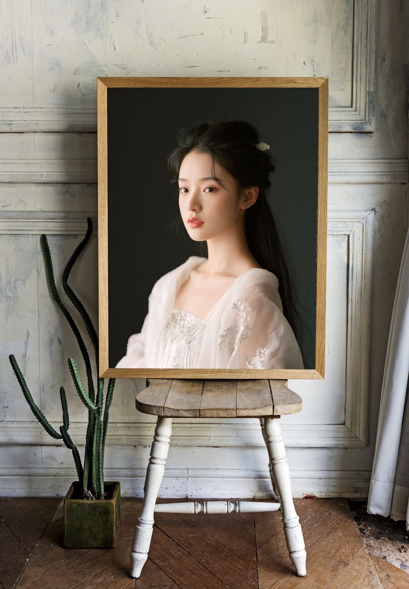 Elegant Portrait Photography Poster. — room view 1