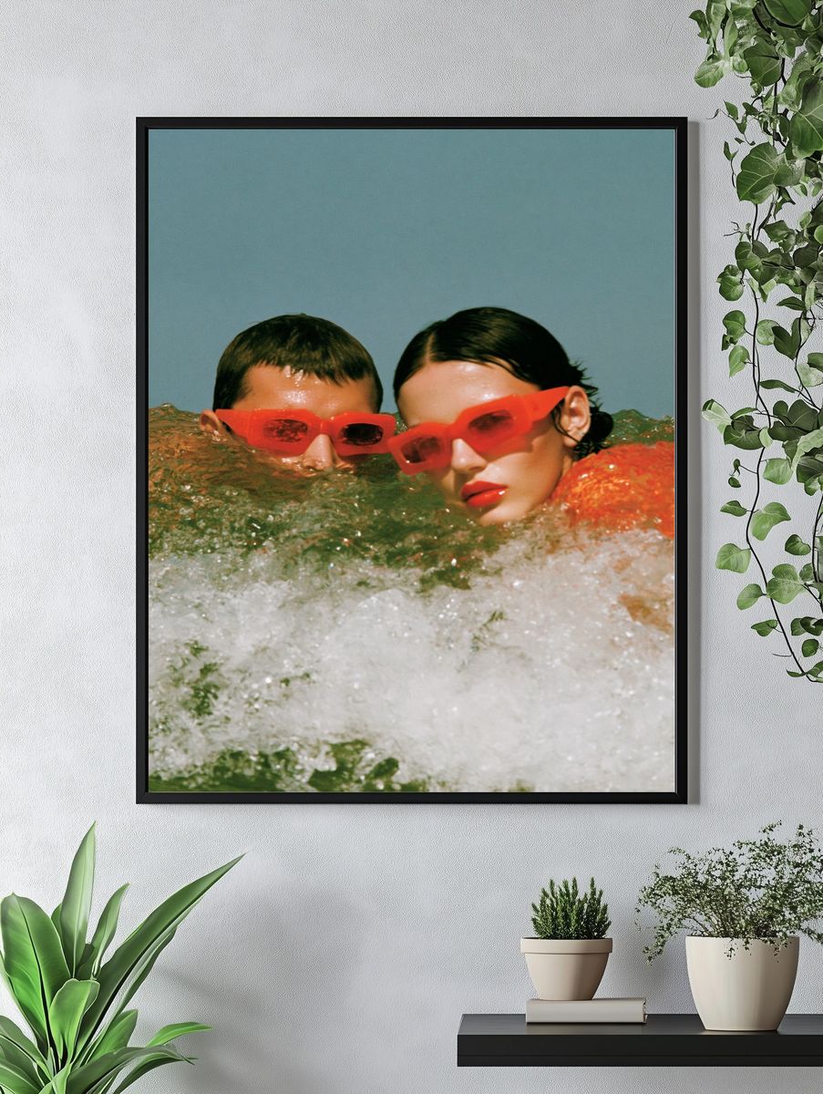 Retro Swim Portrait Poster. — room view 4