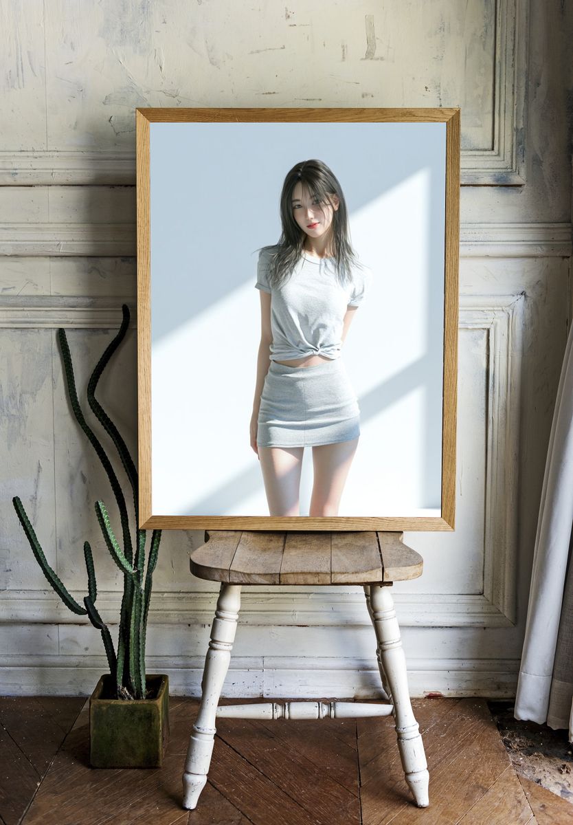Soft Light Portrait Photography Poster. room preview