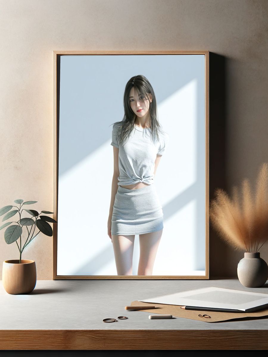 Soft Light Portrait Photography Poster. — room view 2