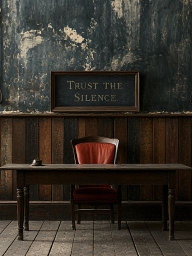 Trust the Silence Interior Poster. poster detail