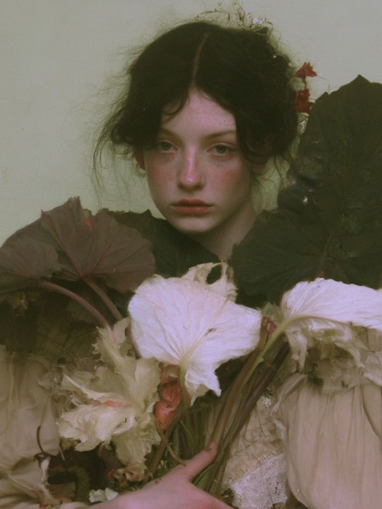 Floral Portrait Photography Poster. poster detail