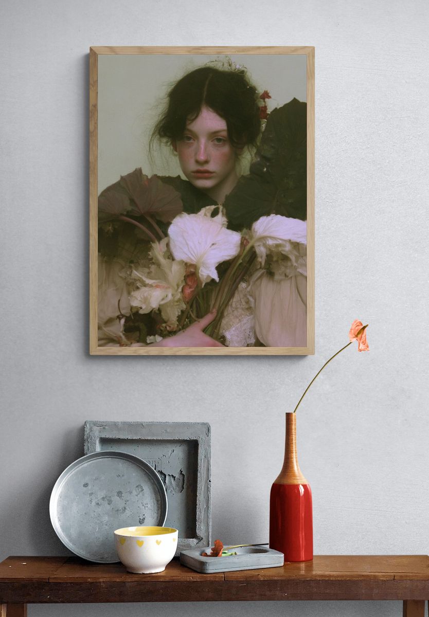 Floral Portrait Photography Poster. — room view 3