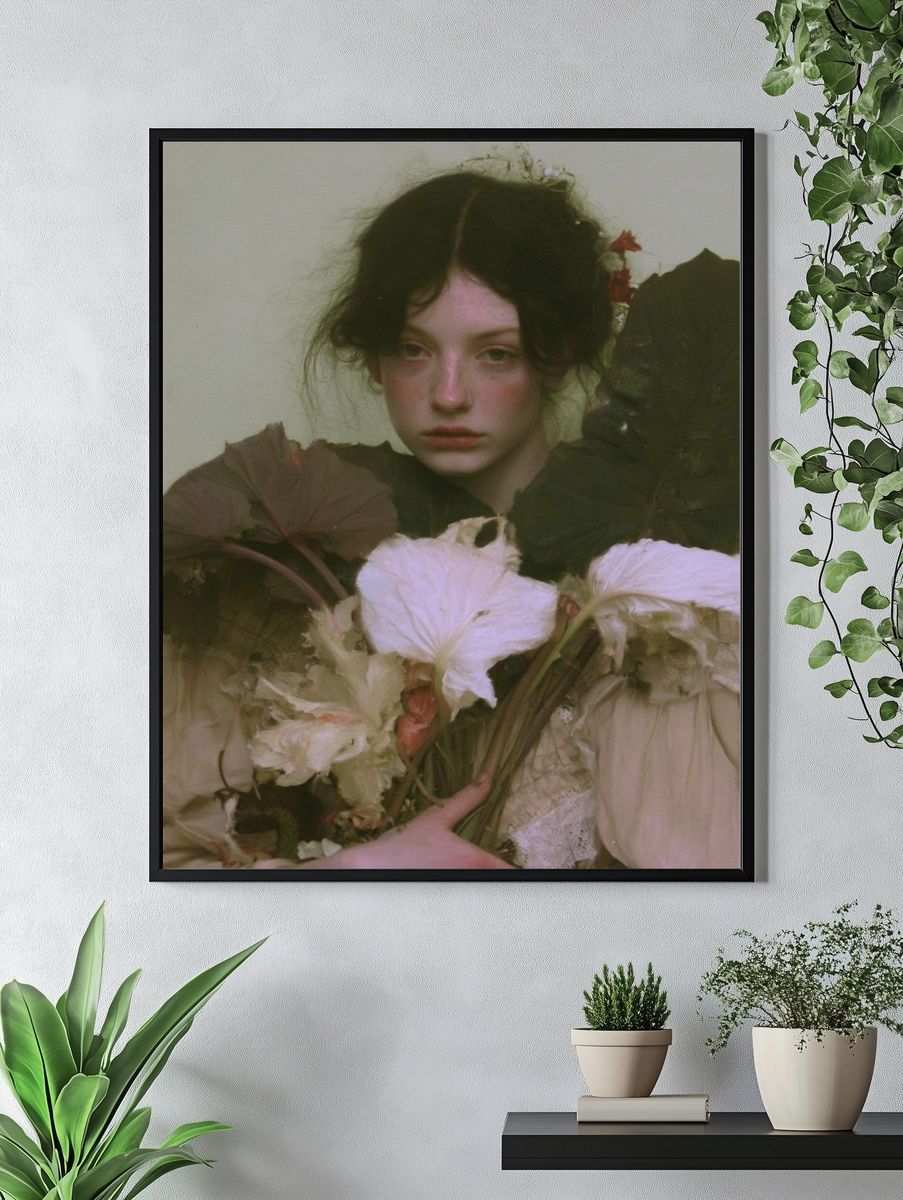 Floral Portrait Photography Poster. — room view 4