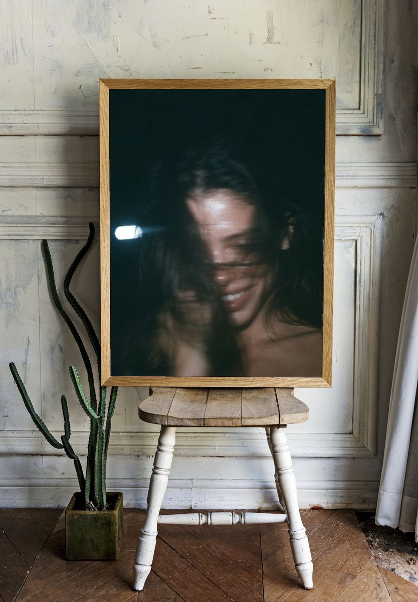 Blurred Portrait Photography Poster. room preview