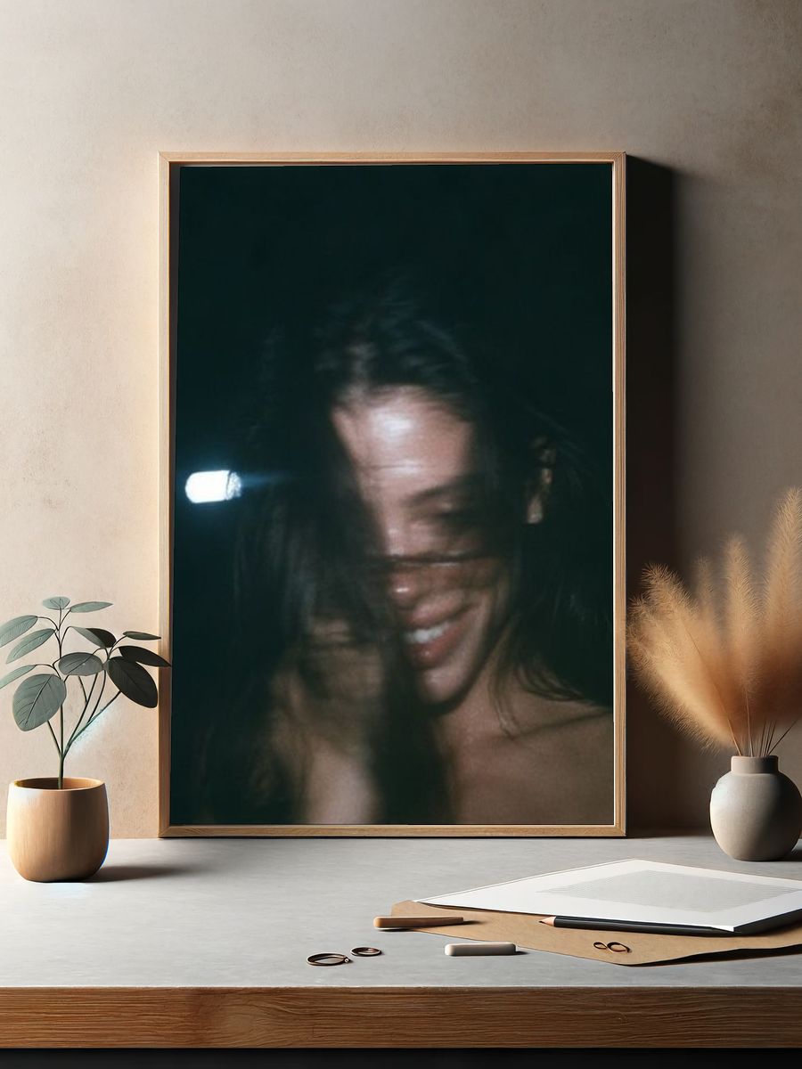 Blurred Portrait Photography Poster. — room view 2