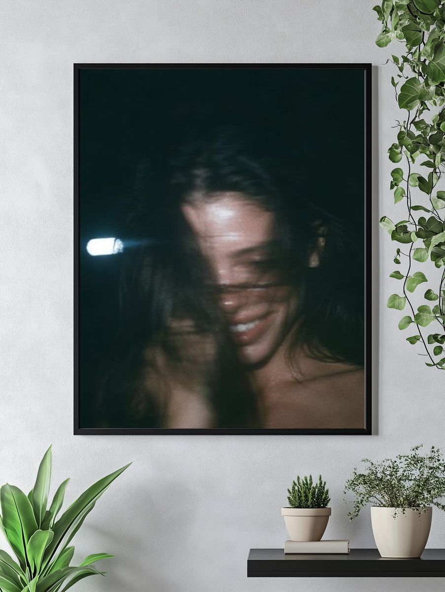 Blurred Portrait Photography Poster. — room view 4