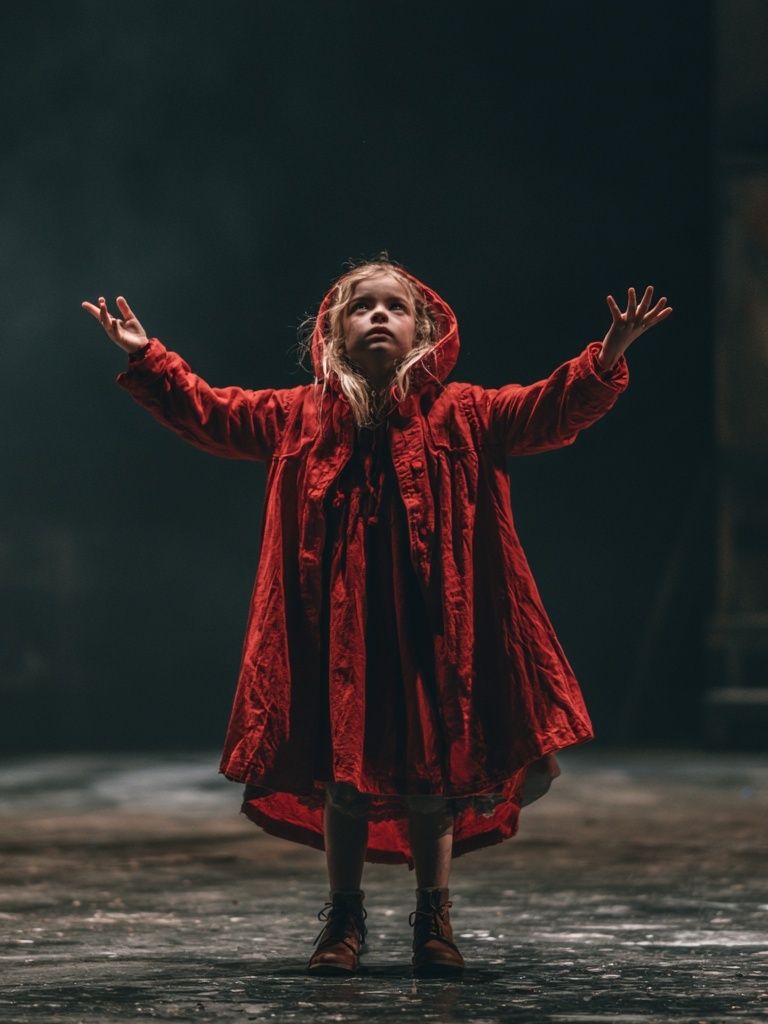Girl in Red Cloak Photography Poster. poster detail