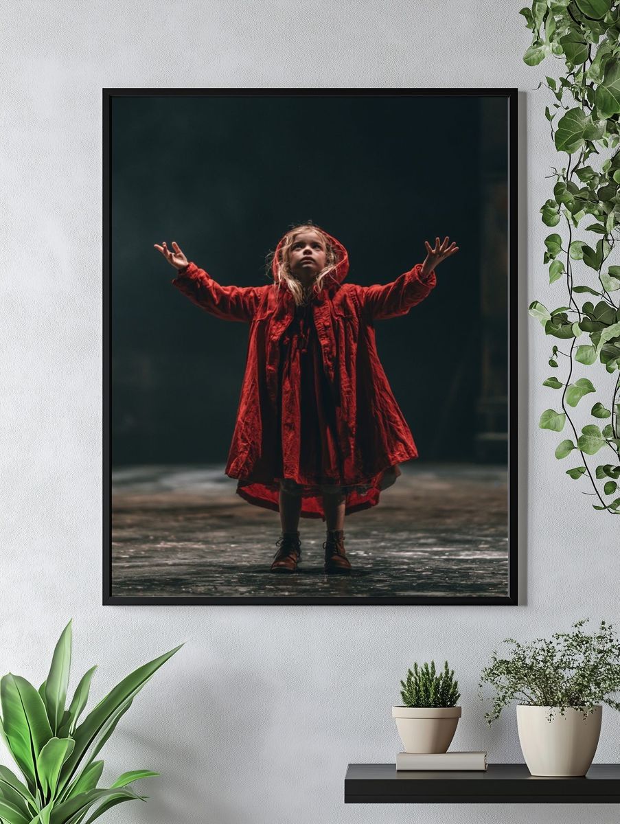 Girl in Red Cloak Photography Poster. — room view 4