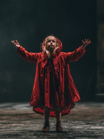 Girl in Red Cloak Photography Poster.